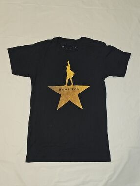 Hamilton Adult Small Black Short Sleeve Crewneck Graphic Tee Used